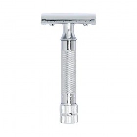 Aparat de ras safety razor cu cap cu pieptene închis Merkur 34C Chrome